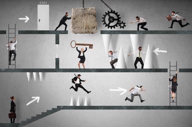 image depicting the obstacles managers need to address with fleet management systems and fuel management.