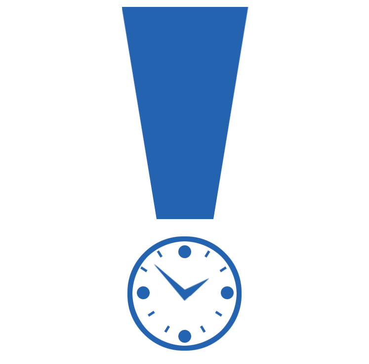 Exclamation clock