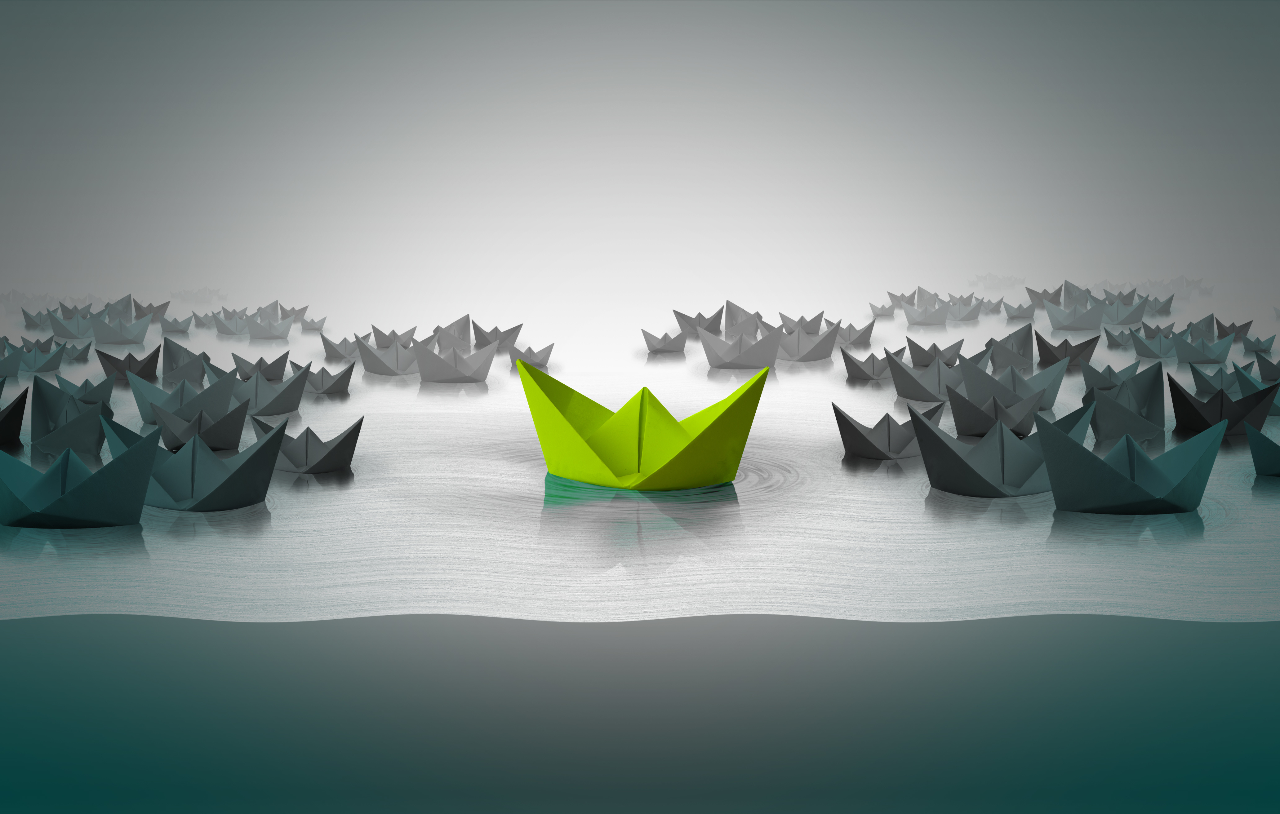 Green Paper Boat-AdobeStock_93623955